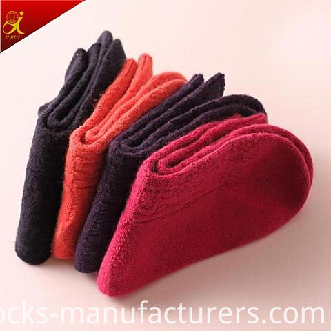 High Quality Wool Sock Women Pure Color Socks Wholesale